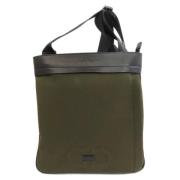 Pre-owned Canvas shoulder-bags Salvatore Ferragamo Pre-owned , Green ,...