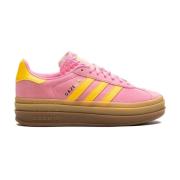 Roze Sneakers Logo Stempel Ronde Neus Adidas , Pink , Dames