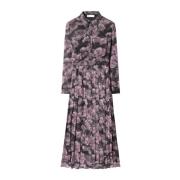 Bloemenprint Midi Jurk in Roze Tory Burch , Pink , Dames