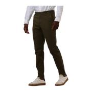 Groene Stretch Katoen Chino Broek Scotch & Soda , Green , Heren