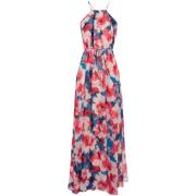 Bloemen chiffon jurk met split aan de zijkant Patrizia Pepe , Pink , D...