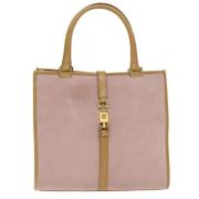 Pre-owned Suede gucci-bags Gucci Vintage , Pink , Dames