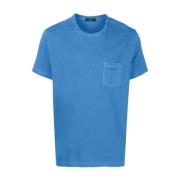 Lichtblauwe T-shirts en Polos Fay , Blue , Heren