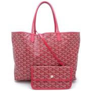 Pre-owned Canvas handbags Goyard Vintage , Red , Dames