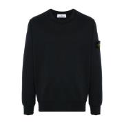 Blauwe Sweater Collectie Stone Island , Blue , Heren