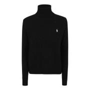 Zwarte pullover met lange mouwen Polo Ralph Lauren , Black , Dames