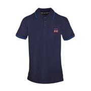 Korte mouw Polos voor mannen Aquascutum , Blue , Heren