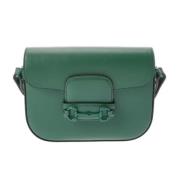 Pre-owned Leather gucci-bags Gucci Vintage , Green , Dames