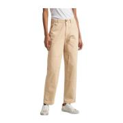 Werkbroek met Patch Details Pepe Jeans , Beige , Dames