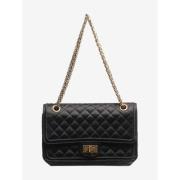 Pre-owned Satin shoulder-bags Chanel Vintage , Black , Dames