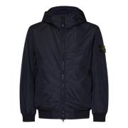 Blauwe Gewatteerde Jas Aw24 Stone Island , Blue , Heren