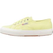 Witte Canvas Sneakers voor Vrouwen Superga , Yellow , Dames