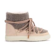 Curly Pearl Wol Laars in Taupe en Grijs Inuikii , Multicolor , Dames