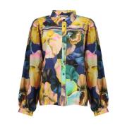 Lange Mouw Blouse Geisha , Multicolor , Dames