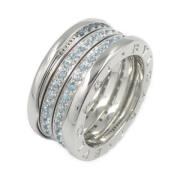 Pre-owned White Gold rings Bvlgari Vintage , Blue , Dames