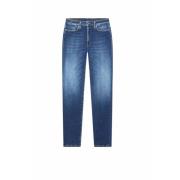 Skinny Fit High Waist Ankle Length Jeans Dondup , Blue , Dames