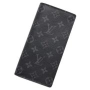 Pre-owned Canvas wallets Louis Vuitton Vintage , Black , Heren