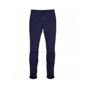 Wortelpasvorm katoenen broek Mason's , Blue , Heren