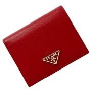 Pre-owned Leather wallets Prada Vintage , Red , Dames