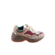 Pre-owned Leather sneakers Gucci Vintage , Multicolor , Dames