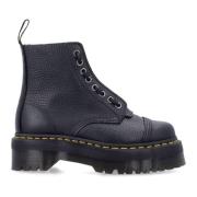 Zwarte Gesloten Plateau Laarzen Aw24 Dr. Martens , Black , Dames