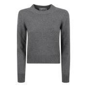 Tonal Grijze Trui Ami Paris , Gray , Dames