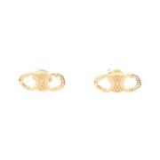 Pre-owned Yellow Gold earrings Celine Vintage , Yellow , Dames