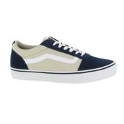 Retro Suede Herenschoenen Skull Bandana Vans , Blue , Heren