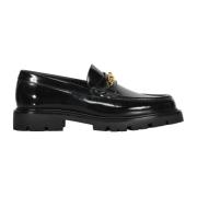 Zwarte Leren Loafers Elegante Stijl Celine , Black , Heren