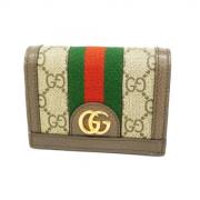 Pre-owned Plastic wallets Gucci Vintage , Brown , Dames