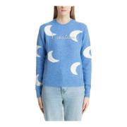 Abstract Multicolor Geborduurde Sweater MC2 Saint Barth , Blue , Dames