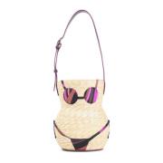 Naturale Fuxia Marrone Schoudertas Emilio Pucci , Beige , Dames