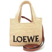 Pre-owned Fabric handbags Loewe Pre-owned , Beige , Dames