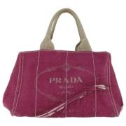 Pre-owned Canvas prada-bags Prada Vintage , Pink , Dames