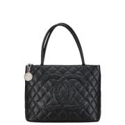 Pre-owned Leather chanel-bags Chanel Vintage , Black , Dames