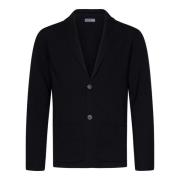 Zwarte Merinowol Blazer Buitenkleding Drumohr , Black , Heren