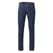 Slim Multicolor Gestikte Denim Meyer , Blue , Heren