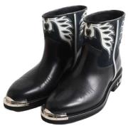 Pre-owned Leather boots Louis Vuitton Vintage , Black , Heren