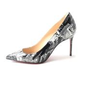 Pre-owned Leather heels Christian Louboutin Pre-owned , Black , Dames