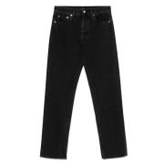 Donkergrijze Straight-Leg Jeans Gucci , Gray , Dames