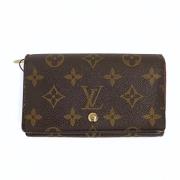 Pre-owned Coated canvas wallets Louis Vuitton Vintage , Brown , Dames