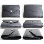 Pre-owned Leather wallets Louis Vuitton Vintage , Black , Dames