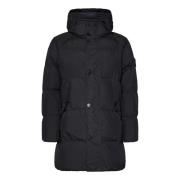 Zwarte Parka Aw24 Stone Island , Black , Heren