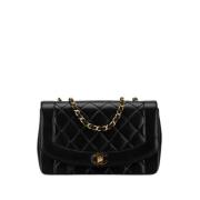 Pre-owned Leather chanel-bags Chanel Vintage , Black , Dames