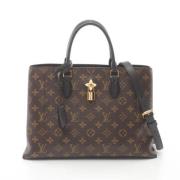 Pre-owned Canvas handbags Louis Vuitton Vintage , Brown , Dames