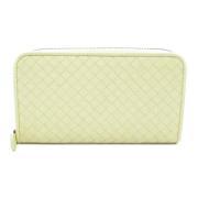 Pre-owned Leather wallets Bottega Veneta Vintage , Yellow , Dames