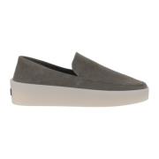 Suède Leren Instappers Loafers Fear Of God , Gray , Dames