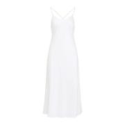 Dameskleding Jurk Wit Ss25 Ralph Lauren , White , Dames