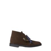 Suède Desert Boots Clarks , Brown , Heren