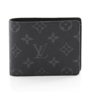 Pre-owned Canvas wallets Louis Vuitton Vintage , Black , Dames